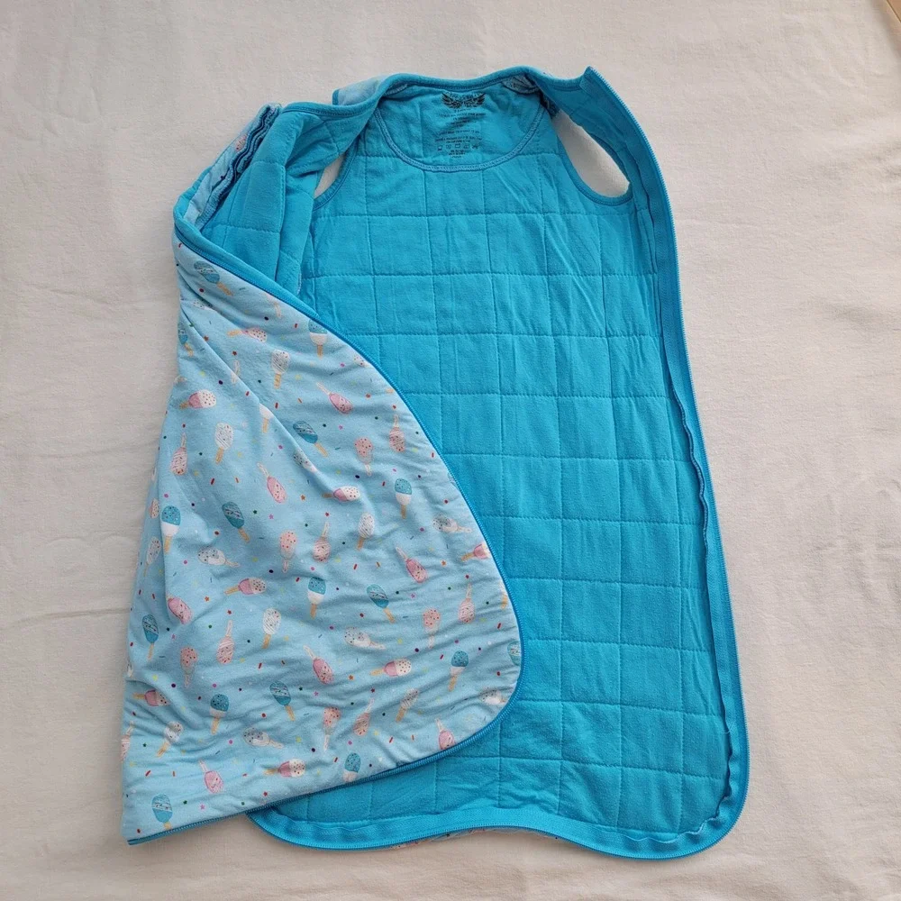 Free Birdees Ice Cream Viscose Bamboo Sleepsack Wearable Blanket Blue 0-6 Months
